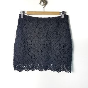 DIVIDED by H&M Black lace mini skirt size 6